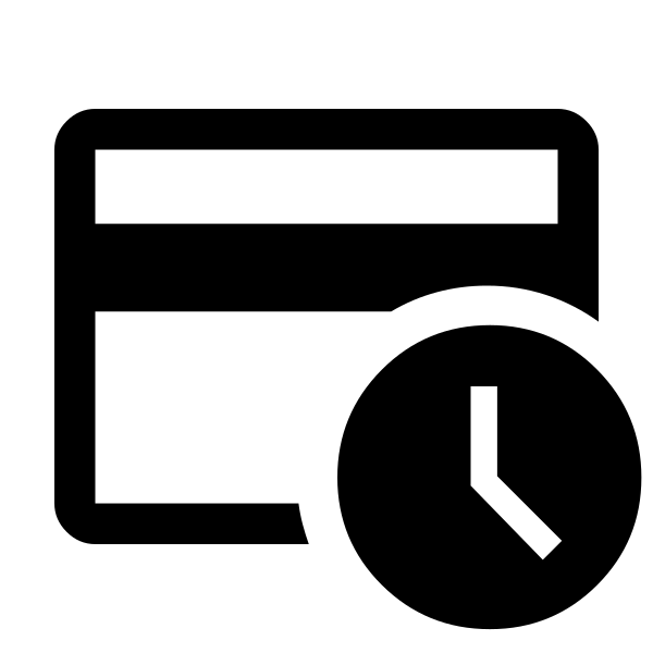 Credit Card Clock