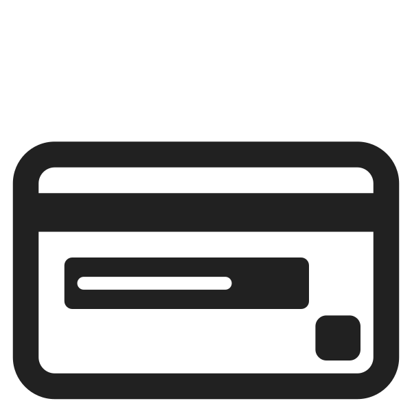 Credit Card High Contrast Vector