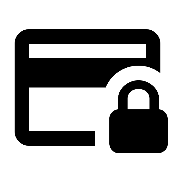 Credit Card Lock Outline