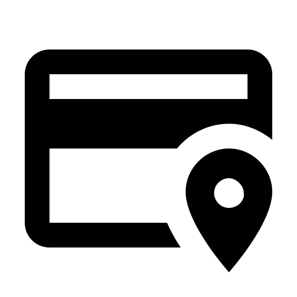 Credit Card Marker Outline