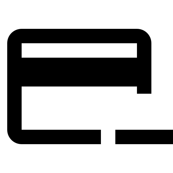 Credit Card Minus Outline