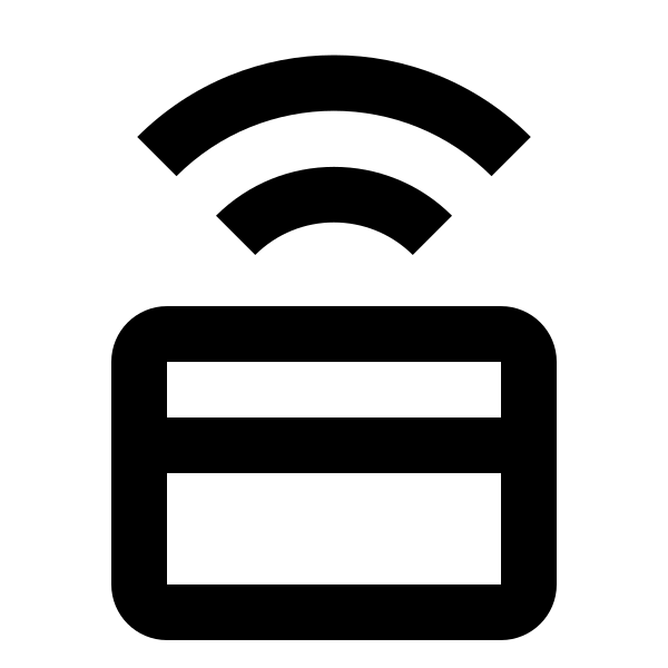 Credit Card Wireless Outline