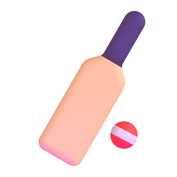 Cricket Game Color Vector