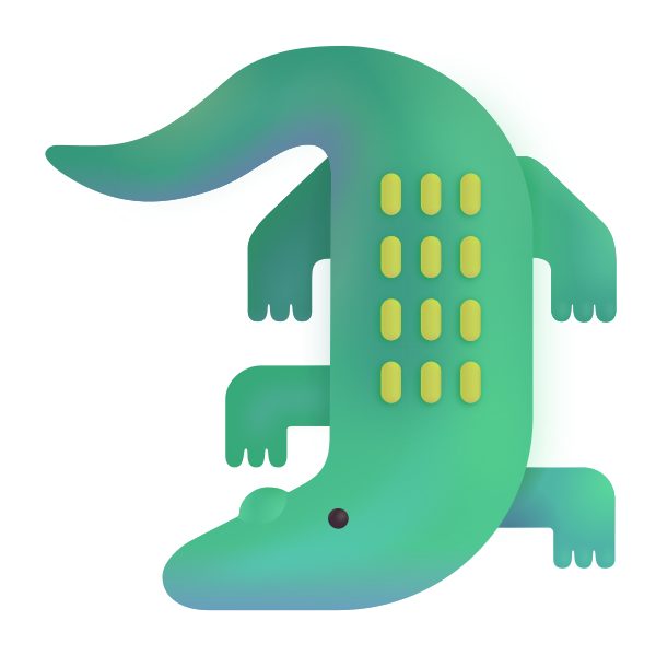 Crocodile Color Vector