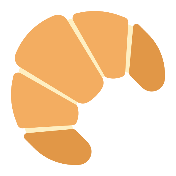 Croissant Flat Vector