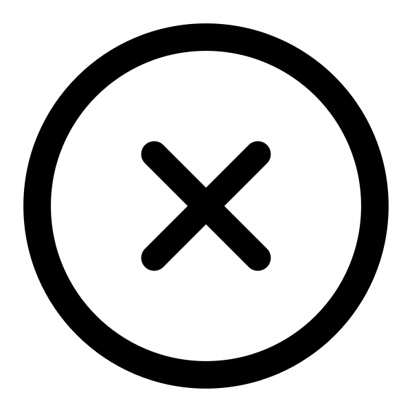 Cross Circle Vector