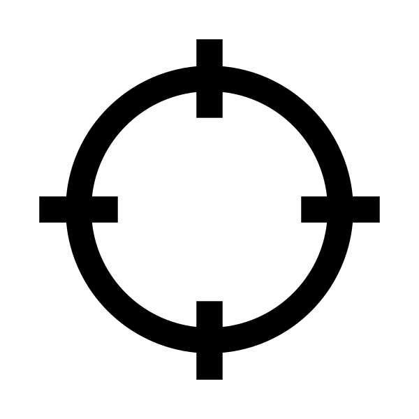 Crosshairs Solid Vector
