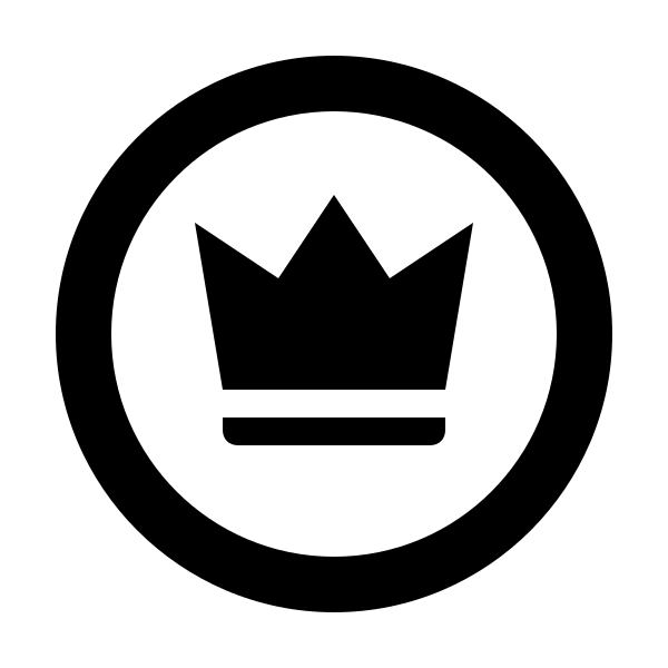 Crown Circle Outline