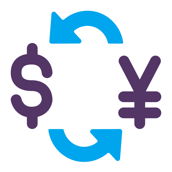 Currency Exchange Flat Vector