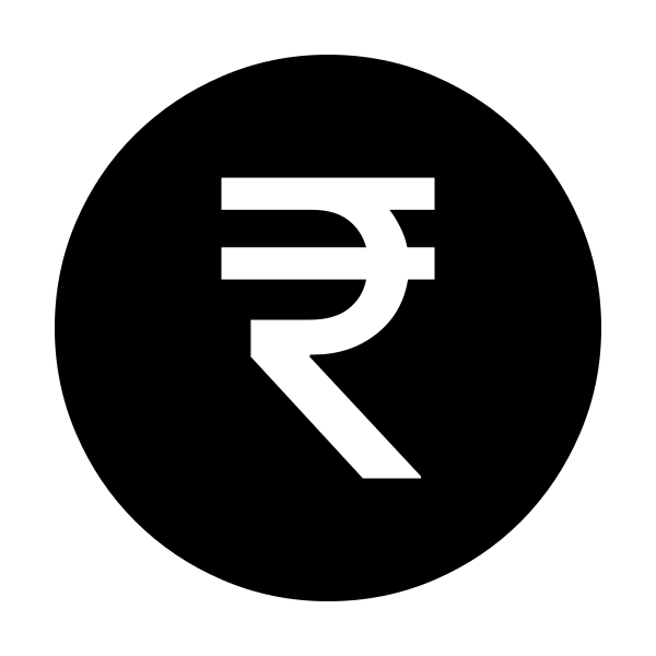 Currency Rupee Circle Fill