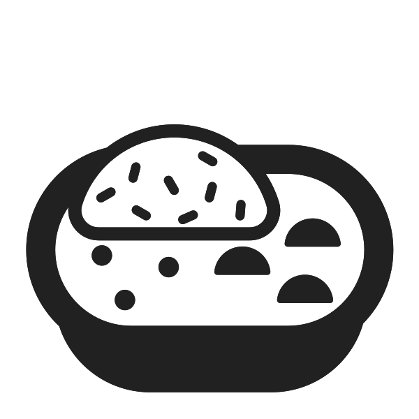 Curry Rice High Contrast Vector