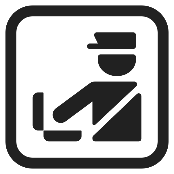 Customs High Contrast Vector