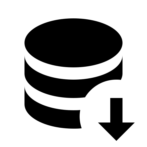Database Arrow Down
