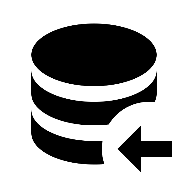 Database Arrow Left
