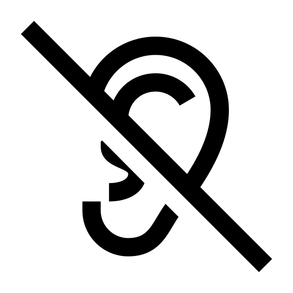 Deaf Solid Vector