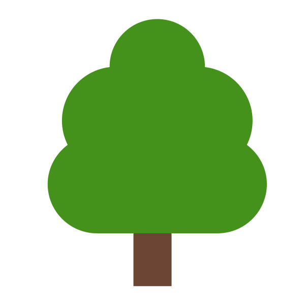 Deciduous Tree Flat Vector