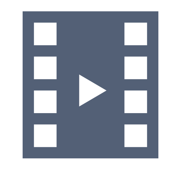 Deepin Icon Theme – Folder Videos Symbolic
