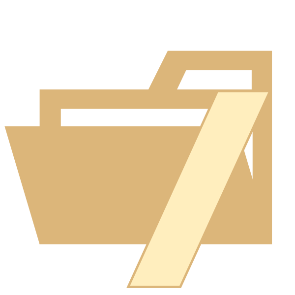 Default Root Folder Opened Vector