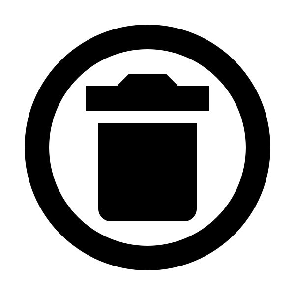 Delete Circle Outline
