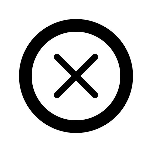 Delete Outline Vector
