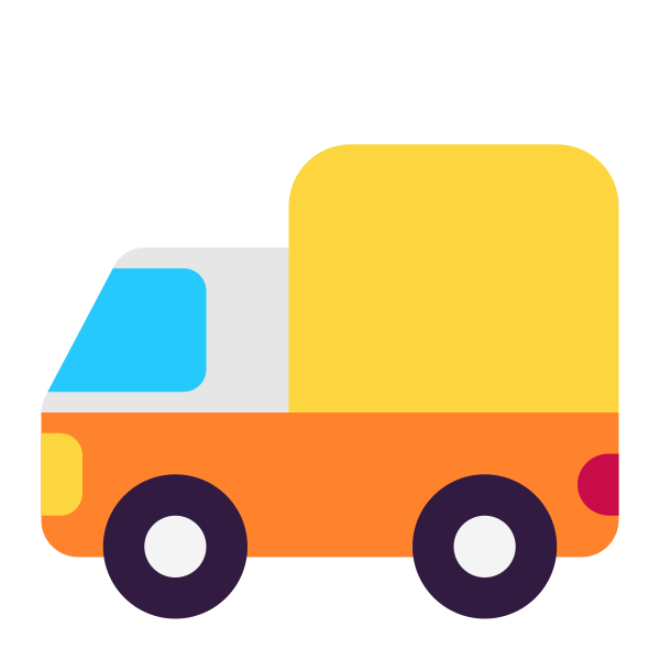 Delivery Truck Flat Vector
