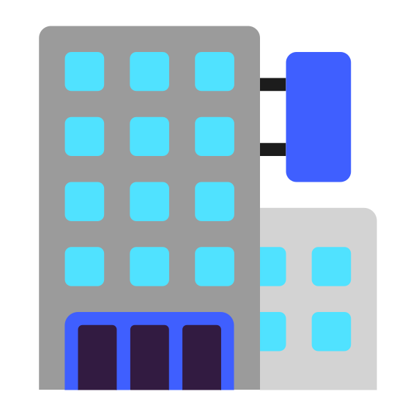 Department Store Flat Vector