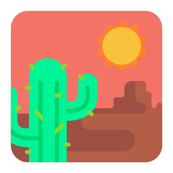 Desert Flat Vector