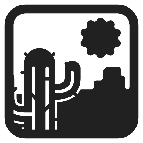 Desert High Contrast Vector