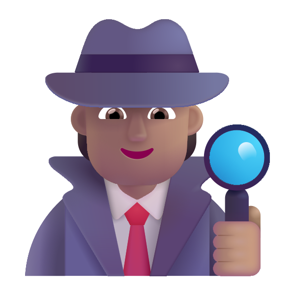 Detective Color Medium Vector