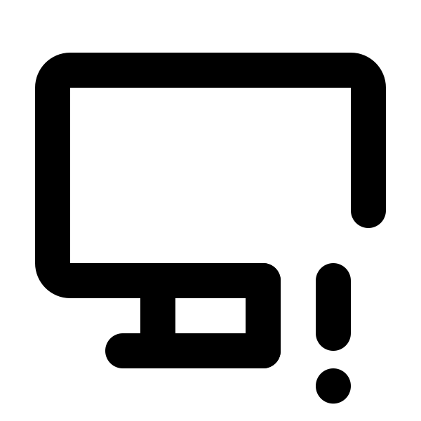Device Desktop Exclamation