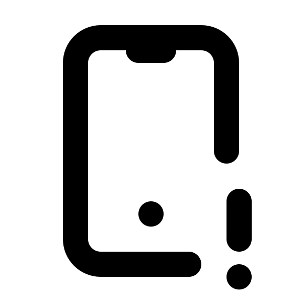Device Mobile Exclamation