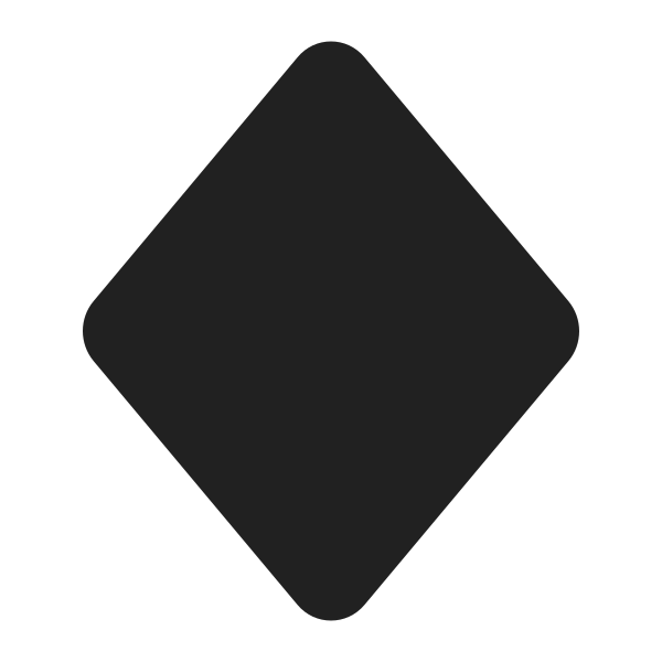 Diamond Suit High Contrast Vector