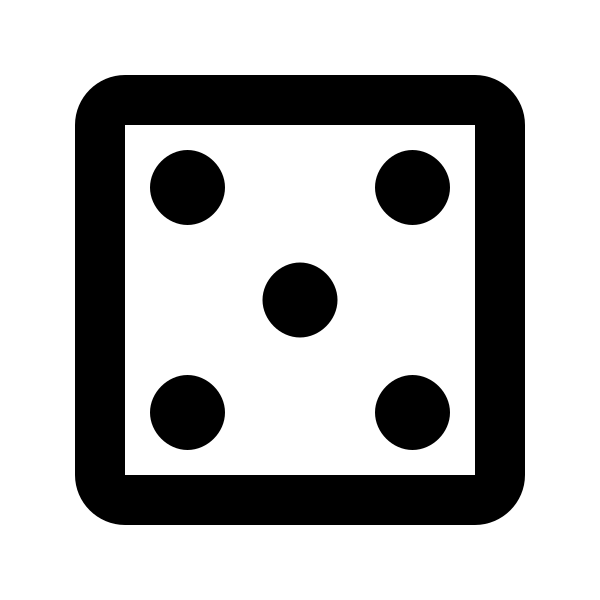 Dice 5 Outline