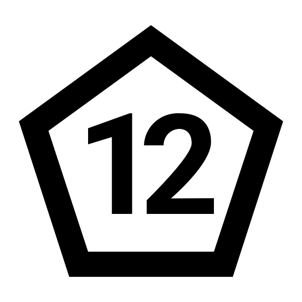 Dice D12 Outline