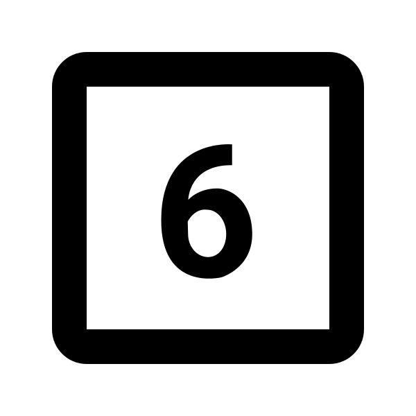 Dice D6 Outline