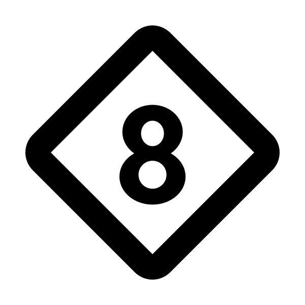 Dice D8 Outline