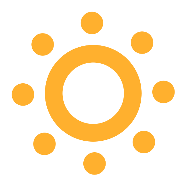 Dim Button Flat Vector