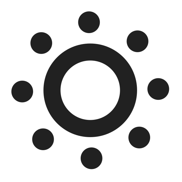 Dim Button High Contrast Vector