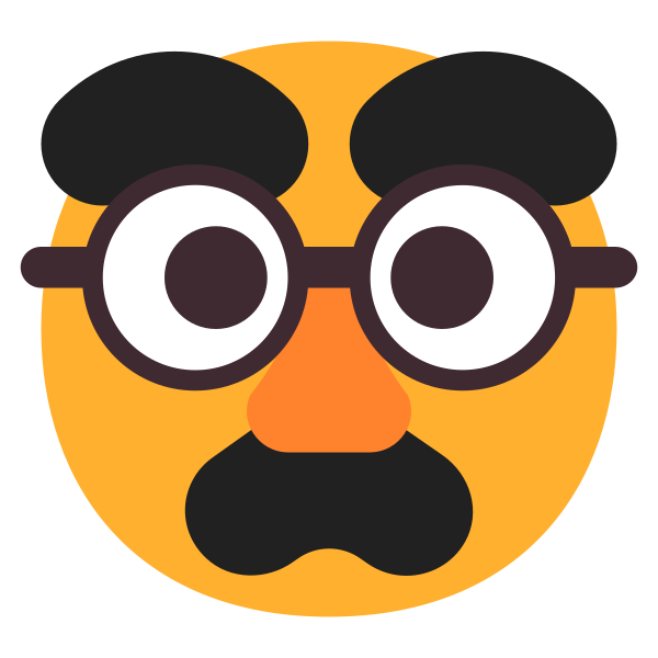 Disguised Face Flat Vector