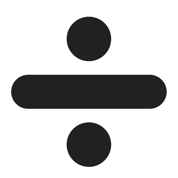 Divide High Contrast Vector