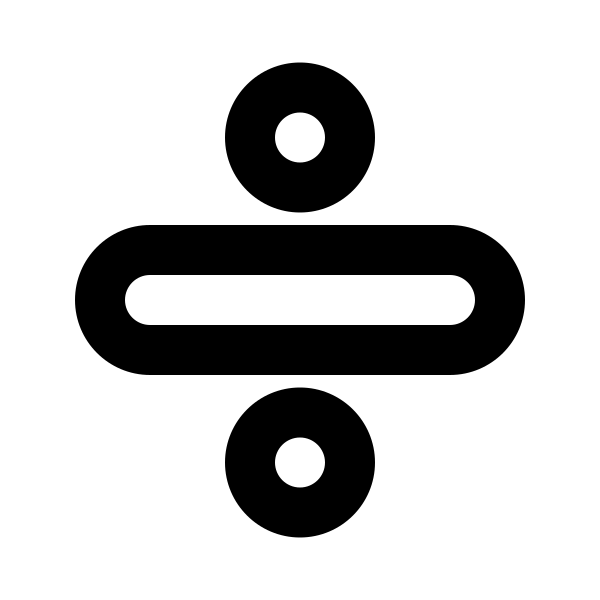 Divide Outline Vector