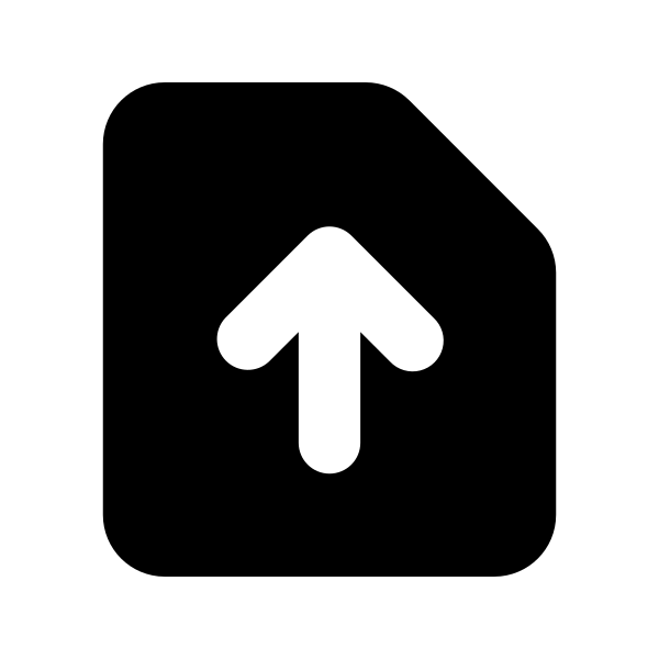 Document Arrow Up Vector