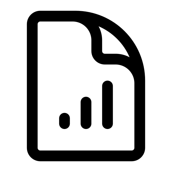 Document Chart Bar Vector