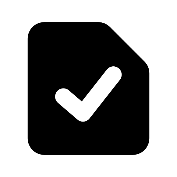 Document Check Vector