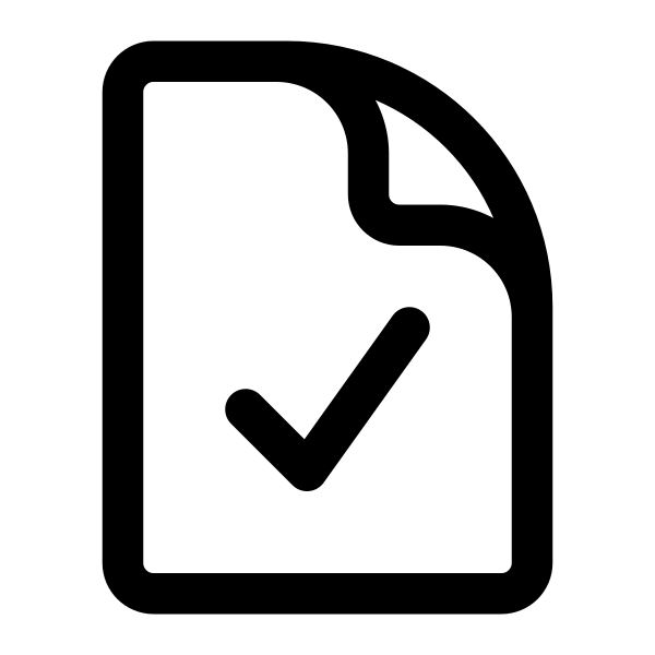 Document Check Vector