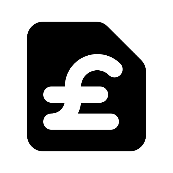 Document Currency Pound Vector