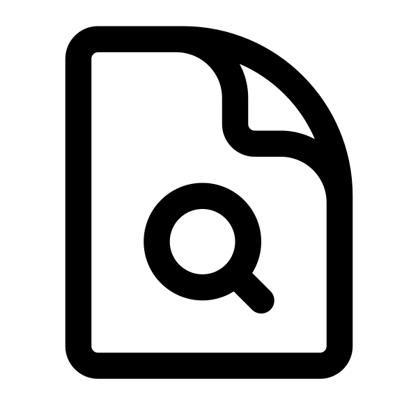 Document Magnifying Glass Vector