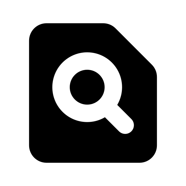Document Magnifying Glass Vector