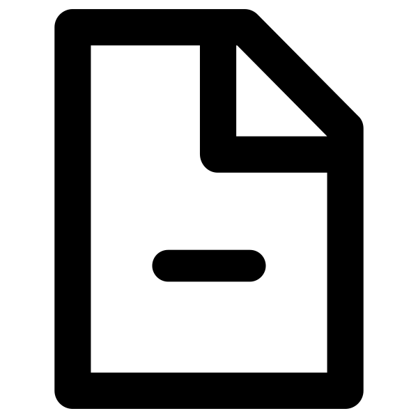 Document Remove Vector