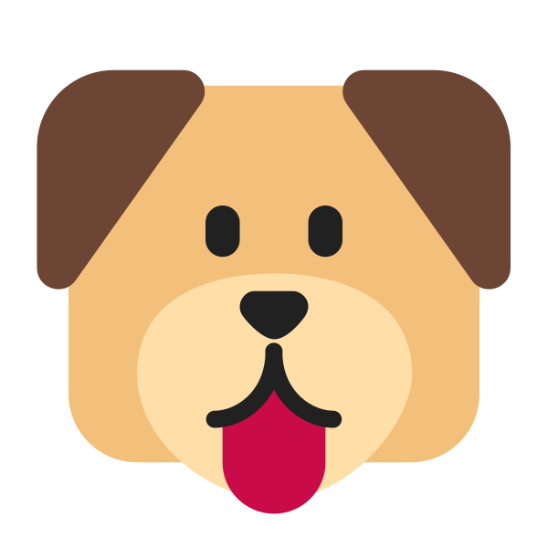 Dog Face Flat